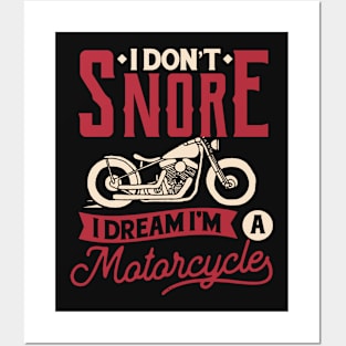 I Dream I'm a Motorcycle Posters and Art